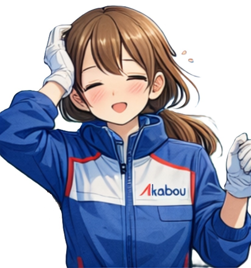 お客様に作業を手伝ってもらう まなちゃん｜赤帽池崎運送店