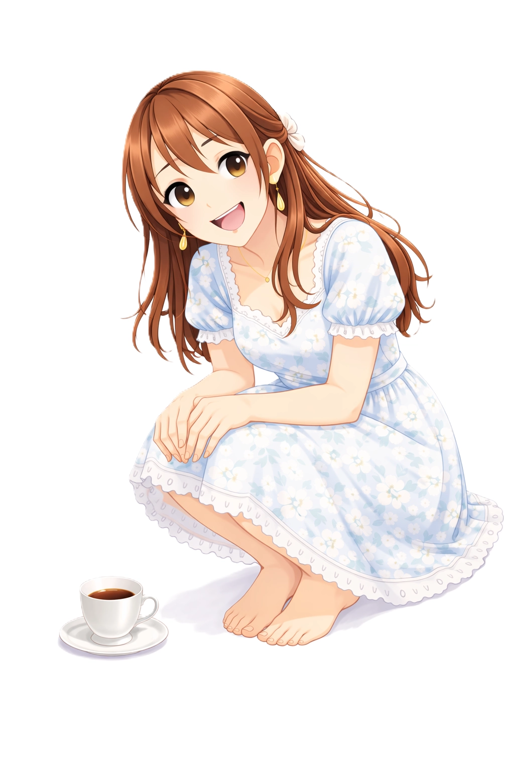照れながら可愛く語る まなちゃん｜赤帽池崎運送店